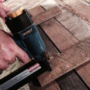 nail a wood pallet