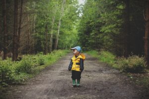 toddler hiking