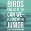 Birds Can Do It, So Can We—Flying With Junior
